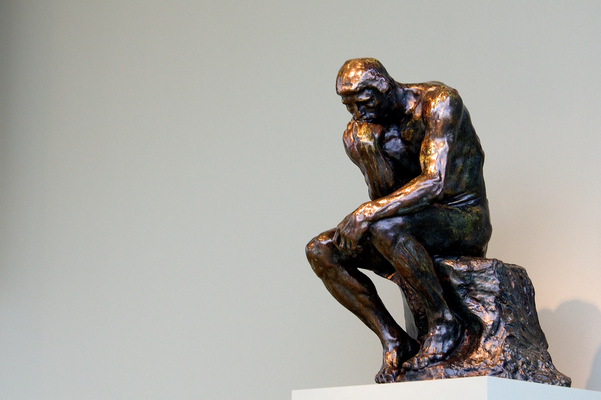 27 inch statue, Rodin, the thinker