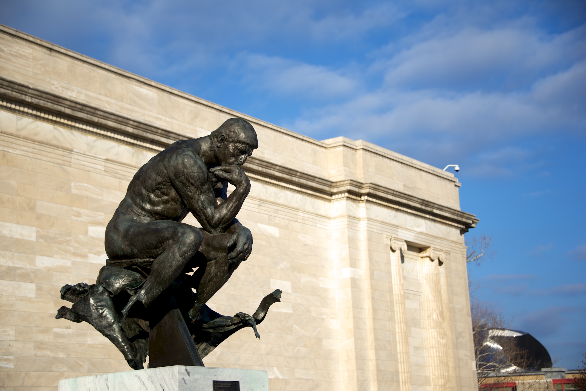Monumental The Thinker by Rodin at Cleveland Museum of Art